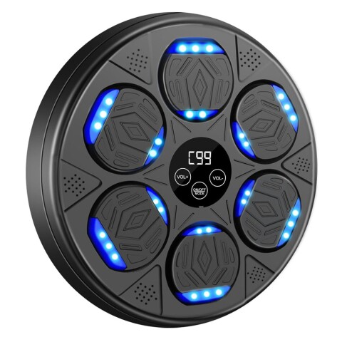 Maquina De Boxeo Musical Goldtech Bluetooth Simulador Luces Variante Color Negro