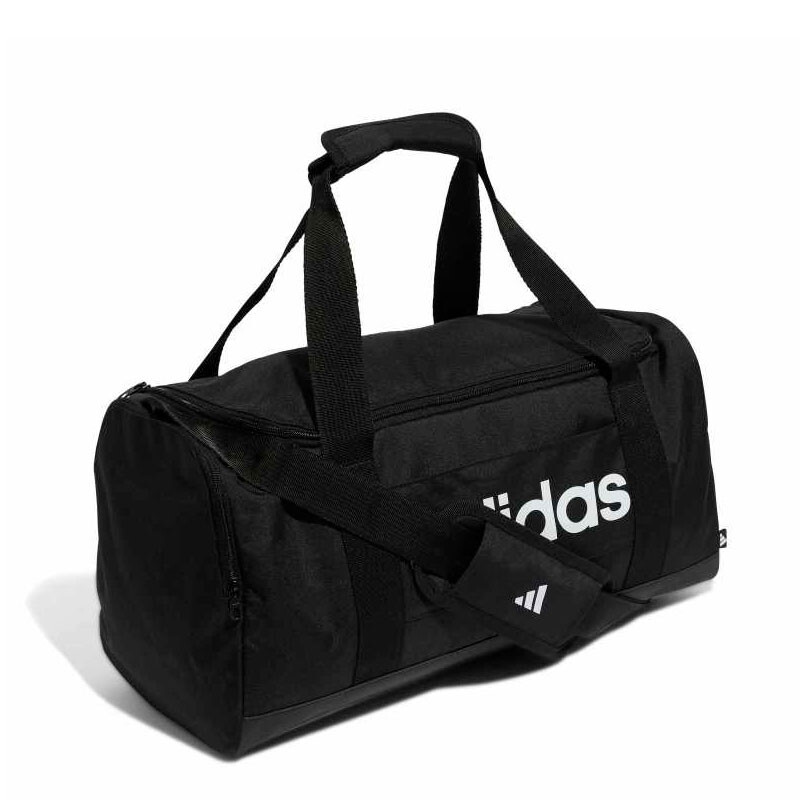 Bolso Adidas Boslo Linear Duffel Negro - Blanco