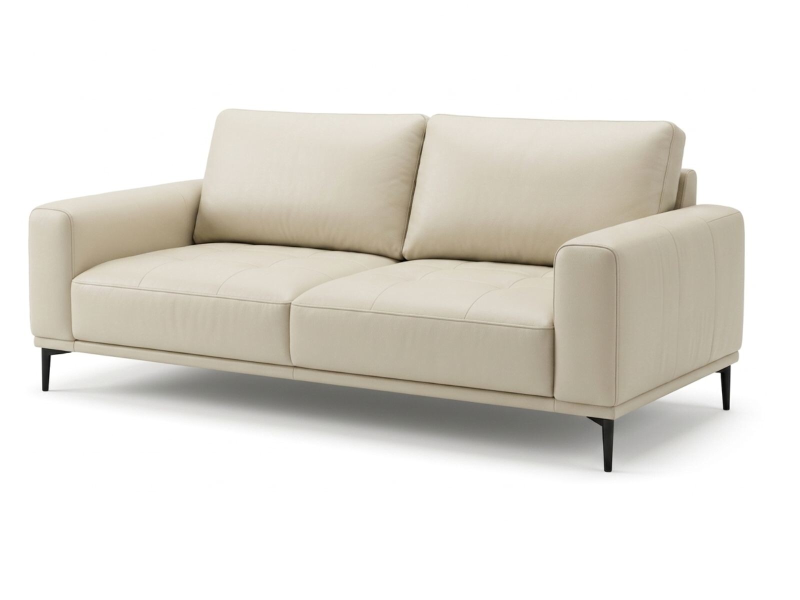 Sofa 3 cps LORENZO Cuero Vacuno PREVENTA - Beige 