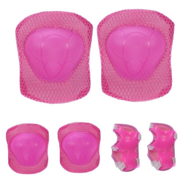 Set Protección 2 Rodillera Protectora Rollers Skate Patineta Variante Color Rosa