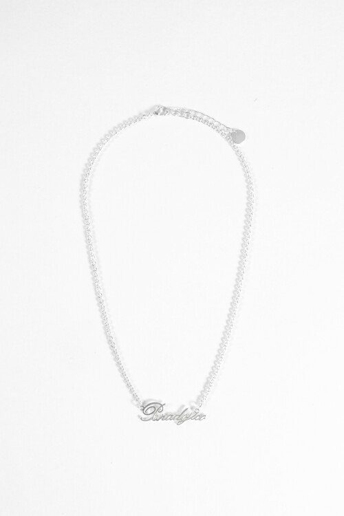 Collar paradójico plateado