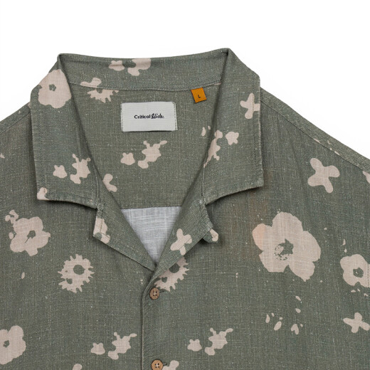 Camisa Critical Slide Splatter Resort - Verde Camisa Critical Slide Splatter Resort - Verde