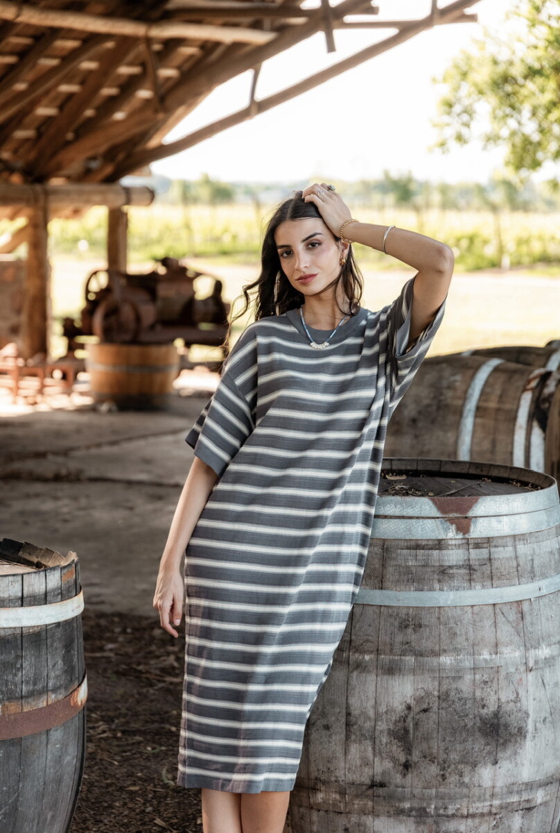 Vestido Milena - gris 