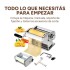 Maquina Para Hacer Tallarines Pastas Ravioles Y Estirar Masa Variante Color Plateado
