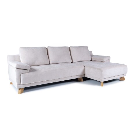 Rinconera Adalia - Tela Microfibra - Chaise derecho 12072 (Beige)