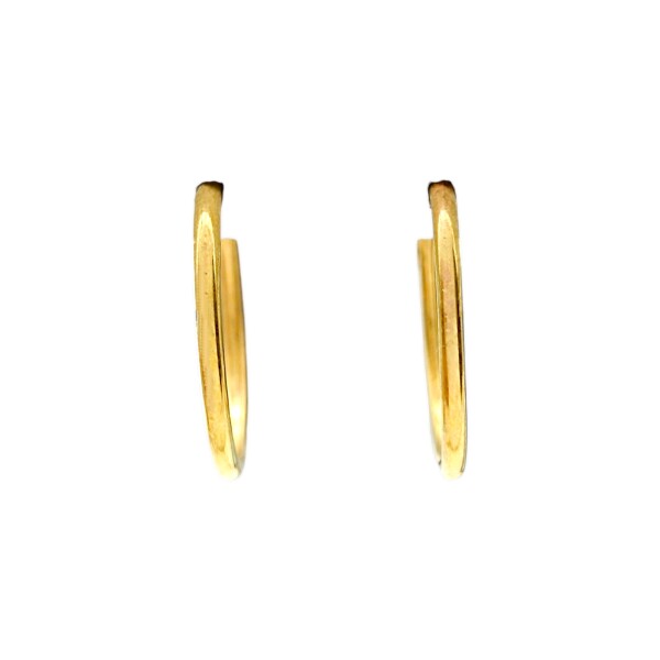 Caravanas aros de oro finos- Oro bajo - Sin piedra- CA8249 sinpiedra