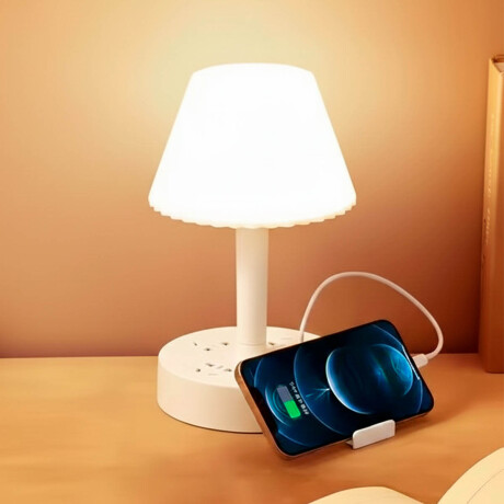 Lámpara Portátil Multi Cargador Porta Celular Dimer Lámpara Portátil Multi Cargador Porta Celular Dimer