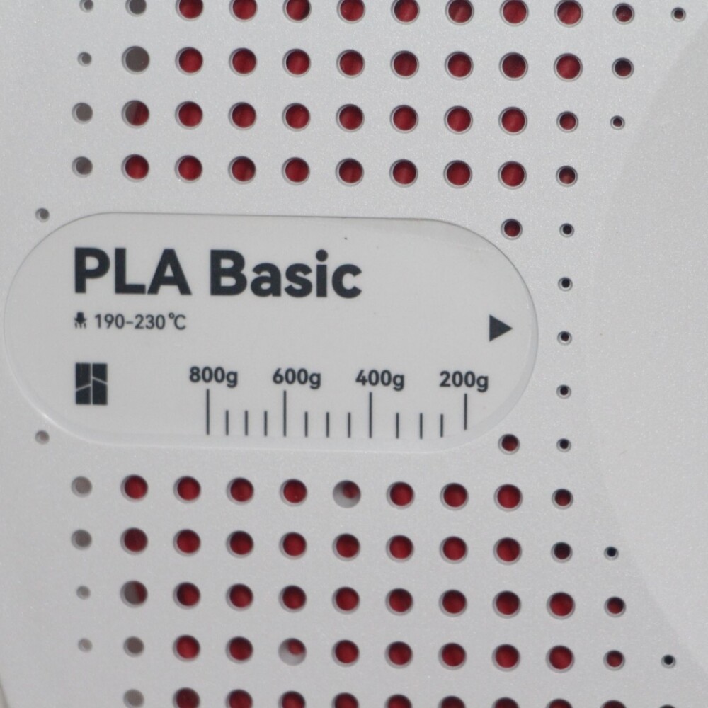 1 KILO DE FILAMENTO PLA BASIC BAMBOO LAB PARA IMPRESORAS 3D COLOR ROJO