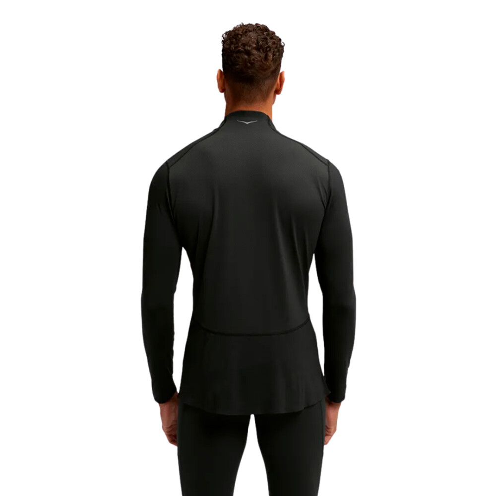Hoka Buzo SkyBreeze Long Sleeve Zip Hombre - Negro Negro-Negro
