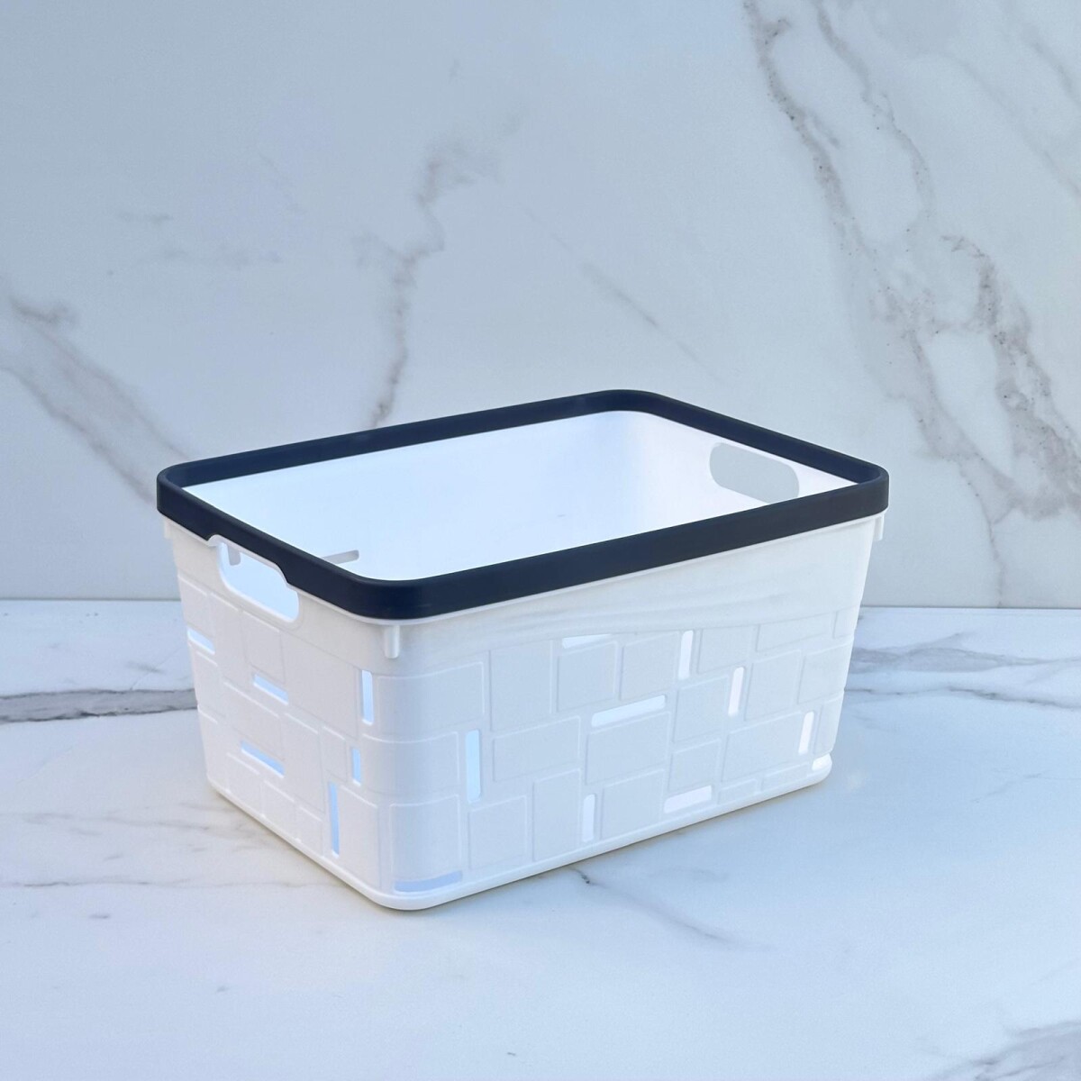 Canasto Organizador Polipropileno Alto 16cm x Ancho 21cm x Largo 30cm 