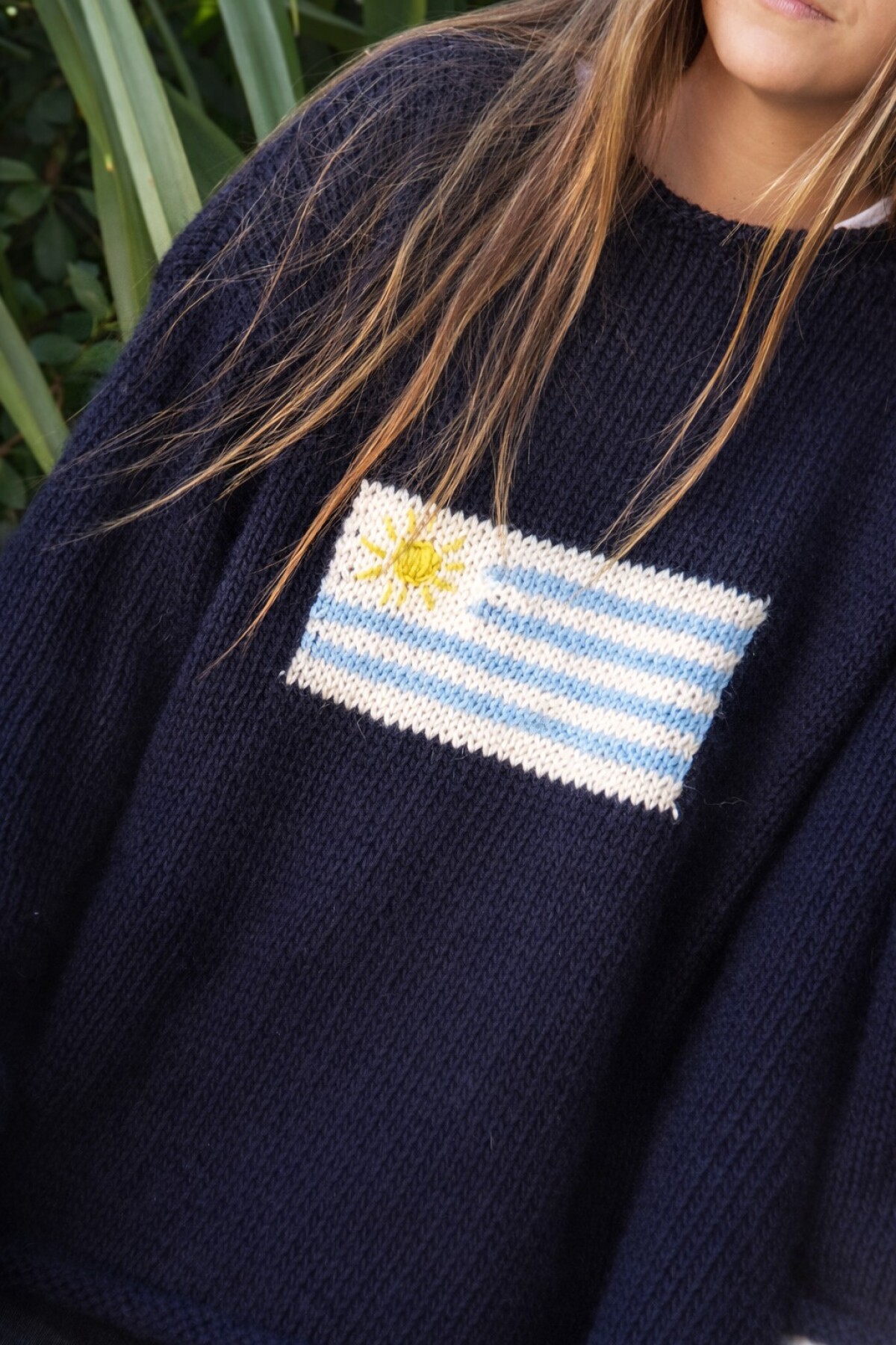 Sweater Flag Handmade Azul