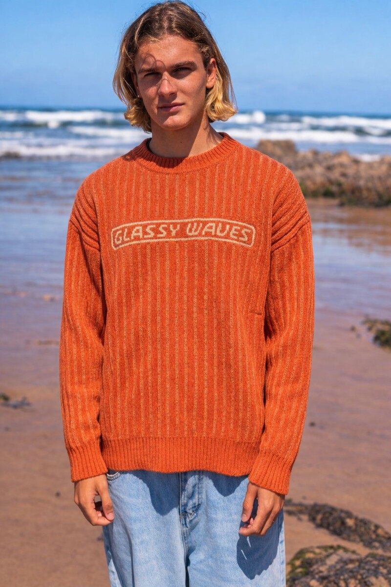 Buzo Tejido Barrel / Naranja 