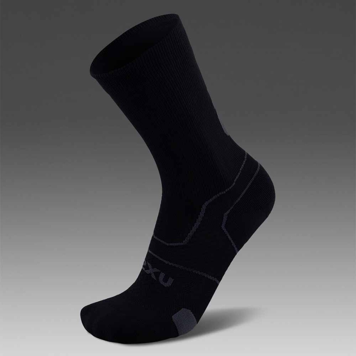 Medias Training Vectr Cushion Crew Socks Hombre - Black/titanium 