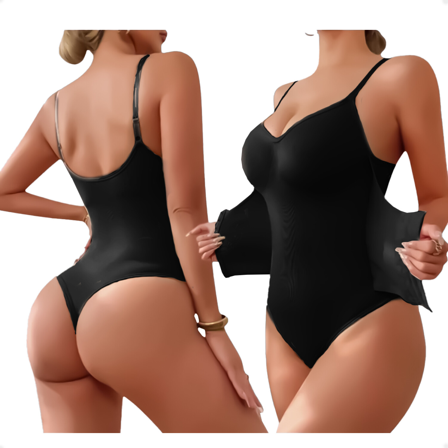 Body Faja Modeladora Reductora Colaless Color Negro Talla L-XL