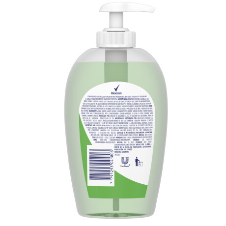 Jabón Líquido Rexona Antibacterial Aloe 250ml Jabón Líquido Rexona Antibacterial Aloe 250ml