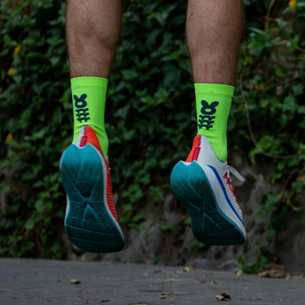 Medias Running Bh N&R Unisex Amarillo