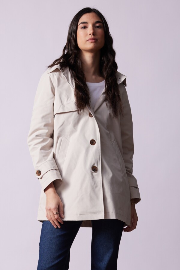 Gabardina Impermeable BEIGE CLARO