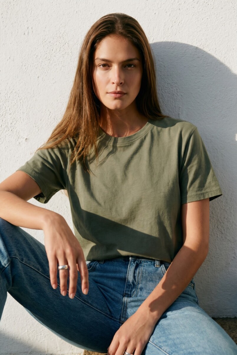 Remera Algodón Lavado - Safari 