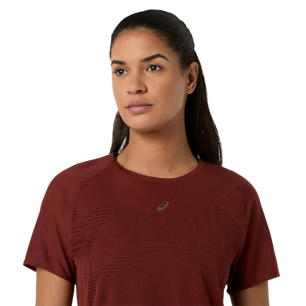 Polos Running Metarun Ss Top Mujer Singed Red