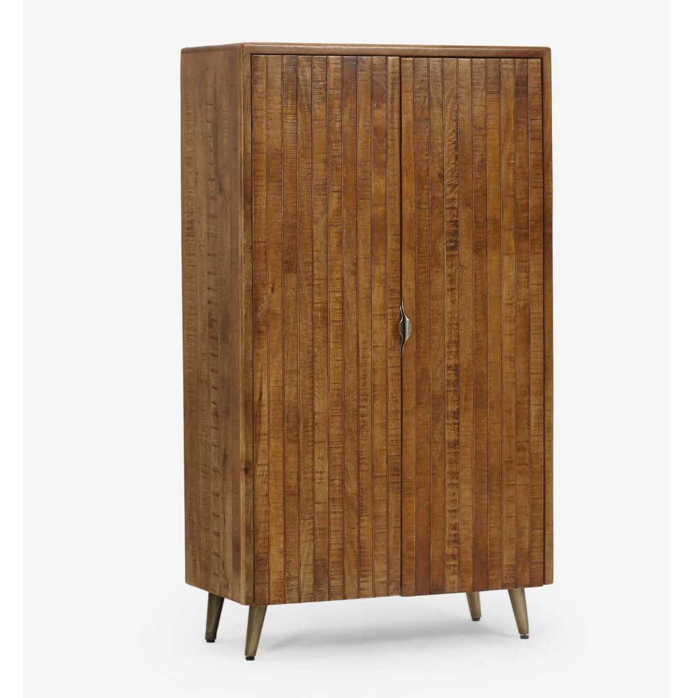 PLACARD 90CM 2 PUERTAS MADERA MARRON RENEE