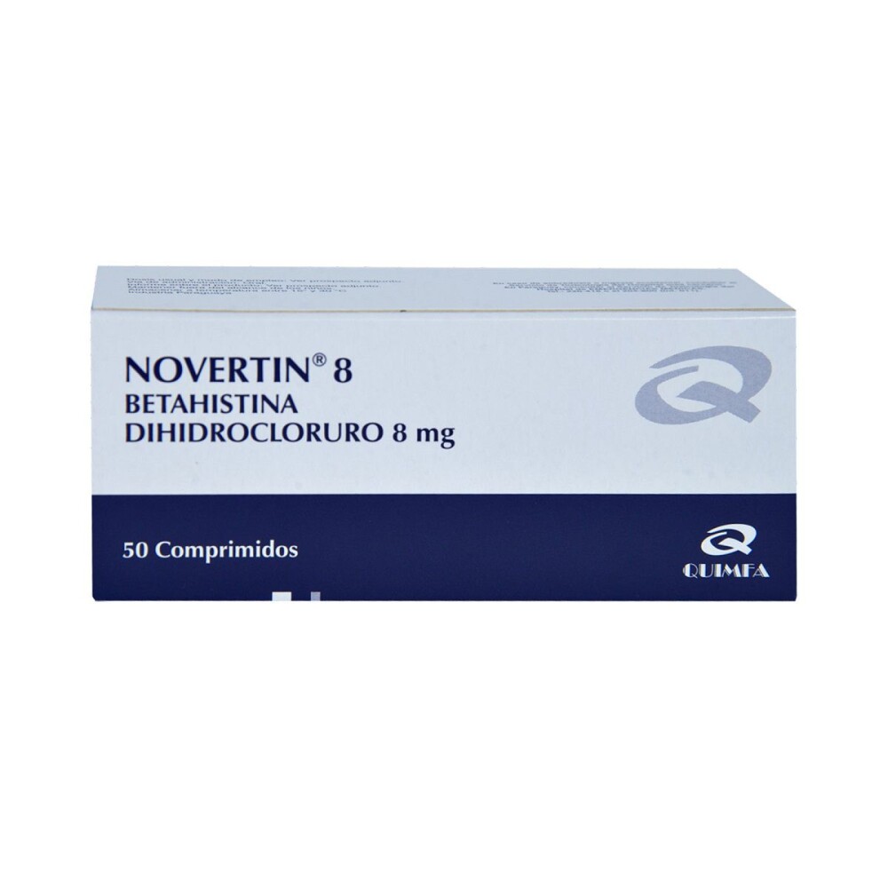 NOVERTIN 8 MG. CJ X 50 COMPRIMIDOS única