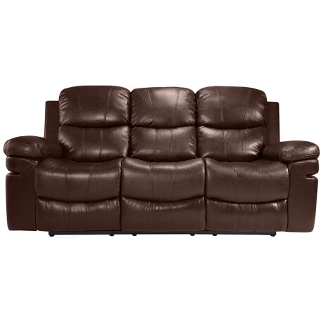 SILLÓN RECLINABLE 3 CUERPOS PU MARRON MR2138 CHOC.