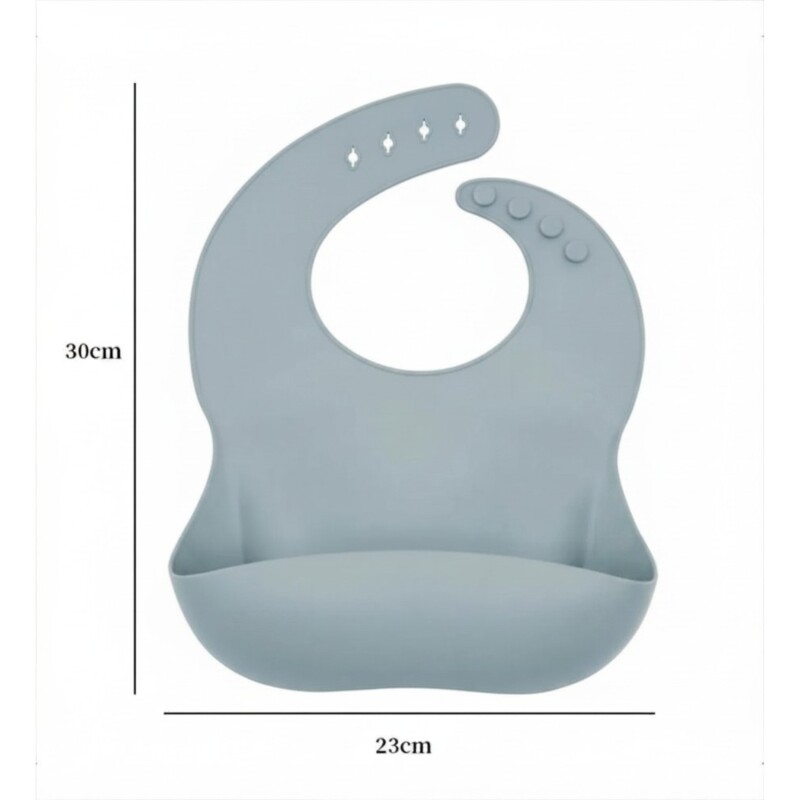 Set Alimentación Bebé en Silicona Libre Bpa 10 Piezas Gris