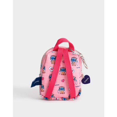 Llavero & Charm Mochilita ''stitch Capybara'' Rosa Claro