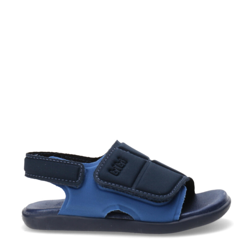 Sandalia de Niños Bibi Baby Soft Velcro Azul Marino - Celeste