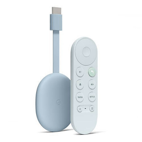 Google Chromecast 4 4K HDMI Streaming Azul Unica