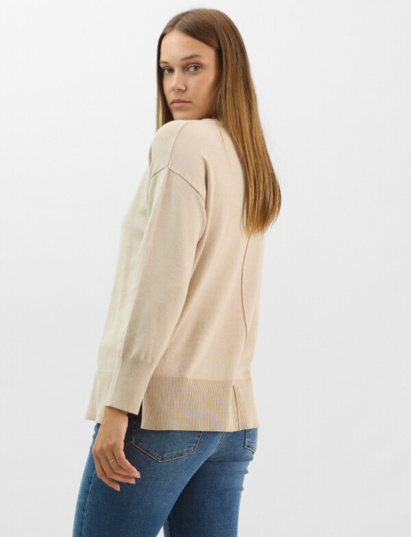 Buzo Pespunte BEIGE