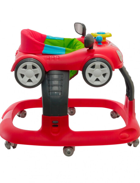 Andador ajustable Bebesit con forma de auto Rojo