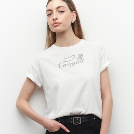 REMERA COWGIRL Blanco