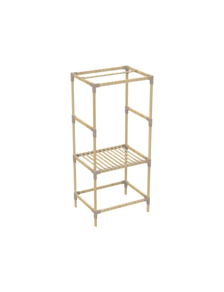 ORGANIZADOR/PERCHERO 156X46X75CM MADERA Y PP ORGANIZADOR/PERCHERO 156X46X75CM MADERA Y PP