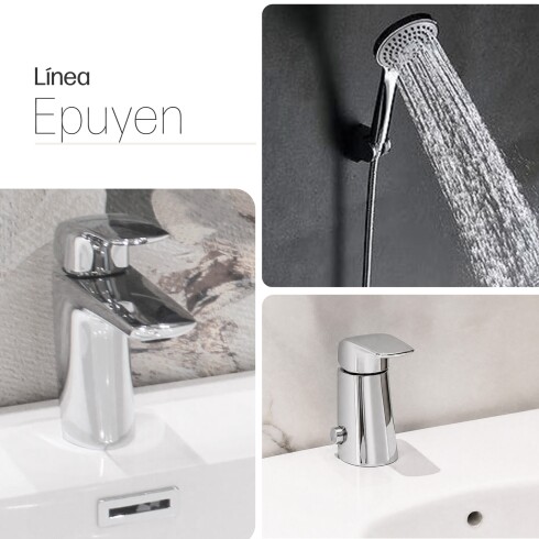 Juego Grifería Epuyen FV Completa Con Bidet CROMO