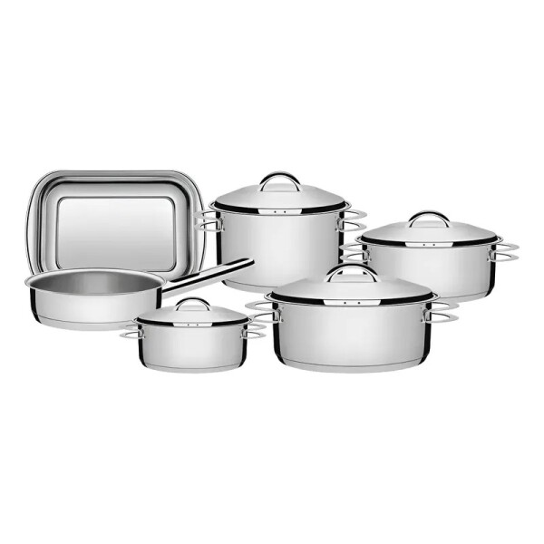 Batería De Cocina Solar 6 piezas Acero Inoxidable - 65500/000 - Tramontina Batería De Cocina Solar 6 piezas Acero Inoxidable - 65500/000 - Tramontina