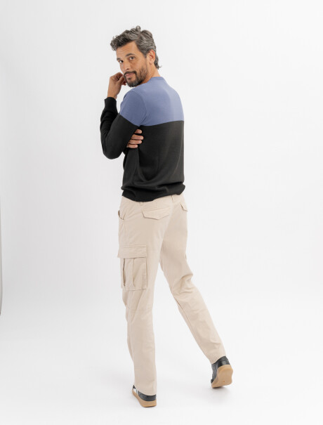 Pantalon cargo caqui
