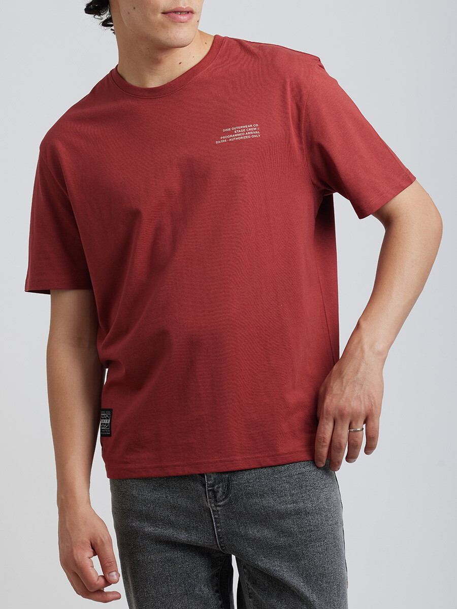 T-SHIRT M/C CROUD DIXIE - Ladrillo 