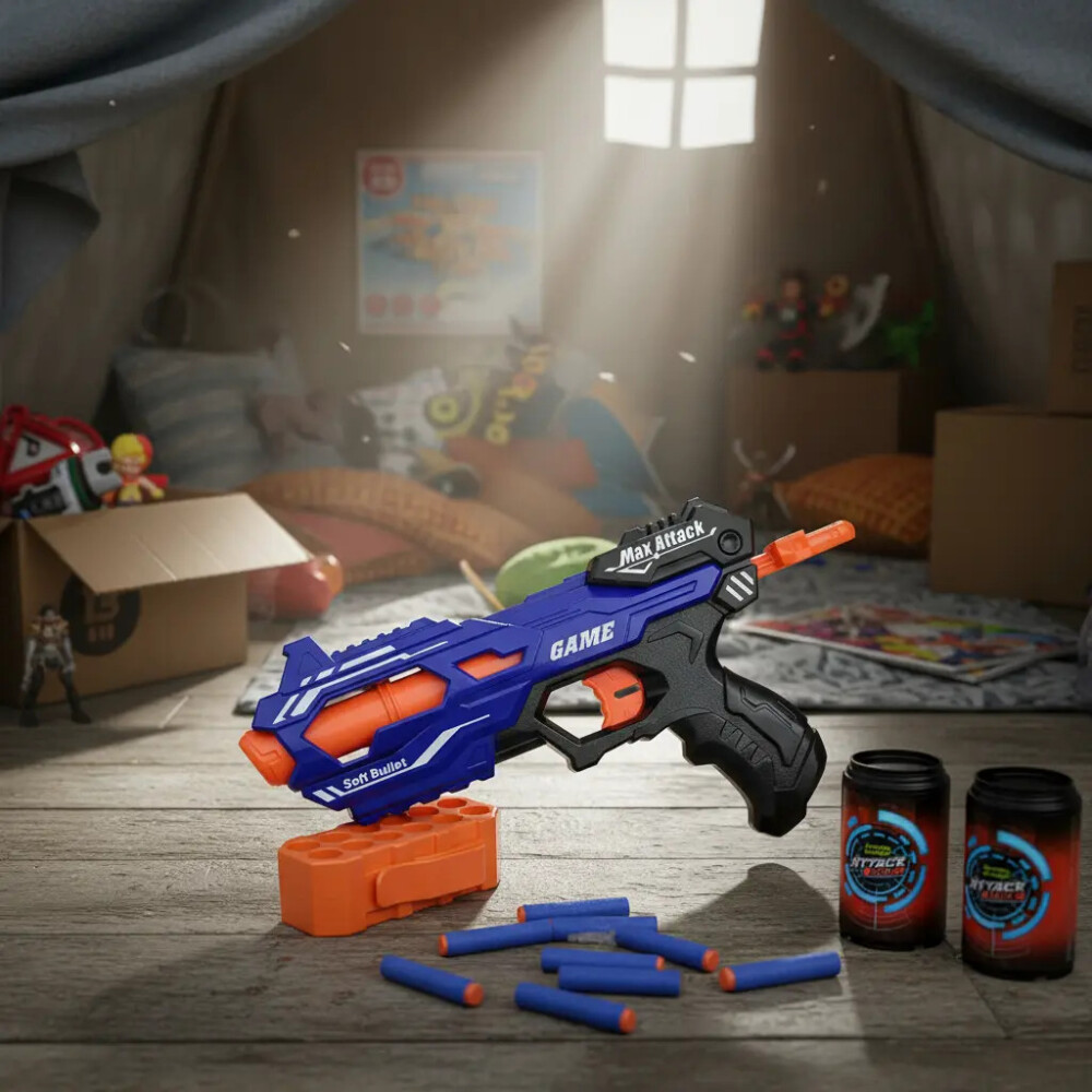 Arma lanza dardos con blanco Soft Bullet Arma lanza dardos con blanco Soft Bullet