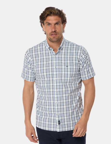 CAMISA SPORT A CUADROS Azul