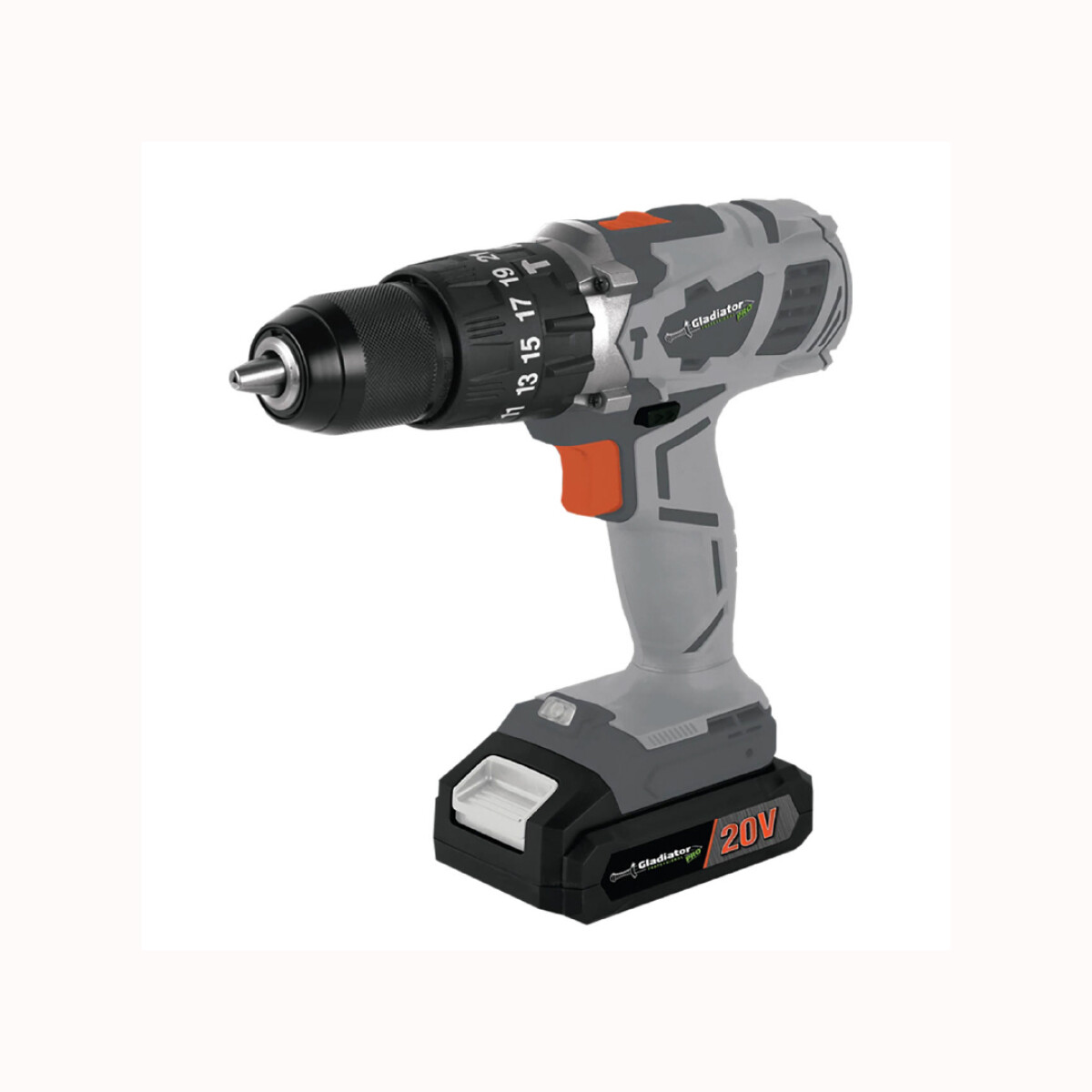 Taladro Gladiator TPG713/20C1 20V - con bateria y cargador 