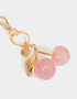 Llavero Glitter Llavero Y Charm Cereza Glitter - Rosa Bebe