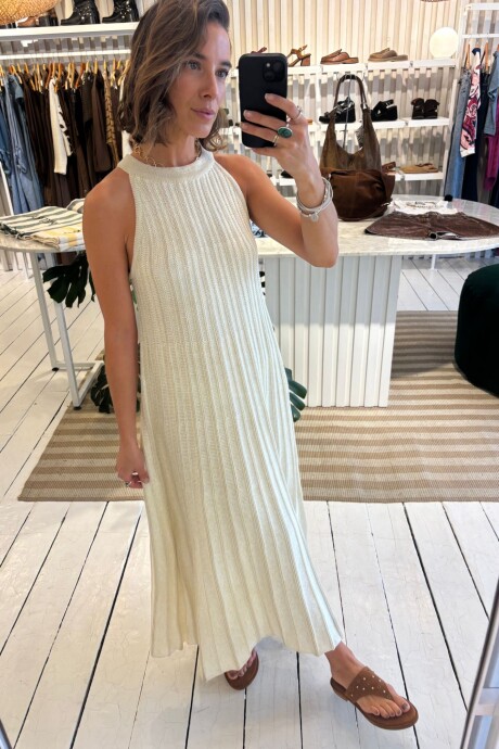 Vestido Ecos Crudo