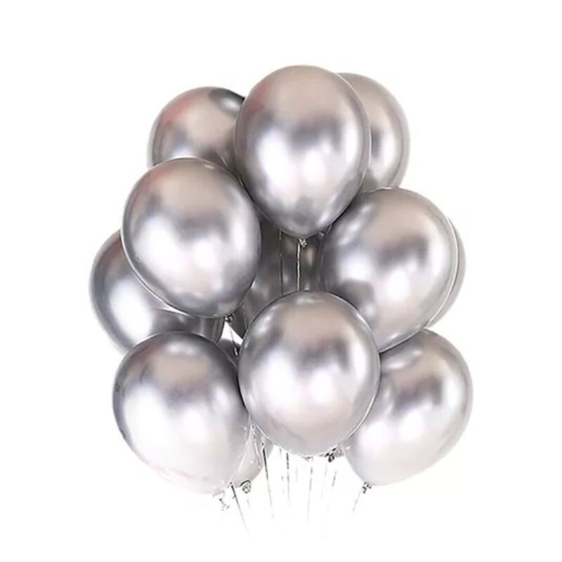 Globos Cromado Tamaño R12 X50 Gris