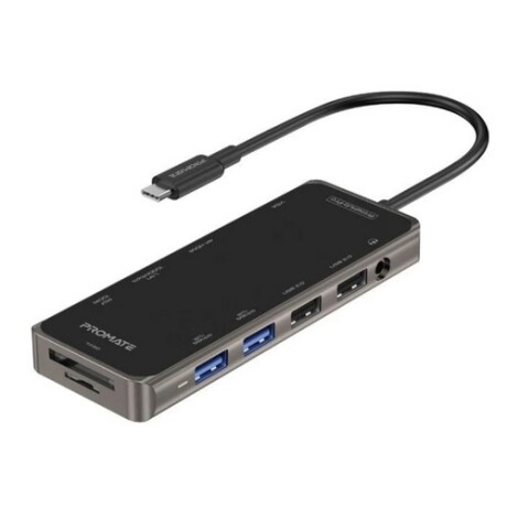 PROMATE Primehub-Pro Hub C A 4 Usb/HDMI/LAN/SD/VGA/AUX/PD 100W PROMATE Primehub-Pro Hub C A 4 Usb/HDMI/LAN/SD/VGA/AUX/PD 100W