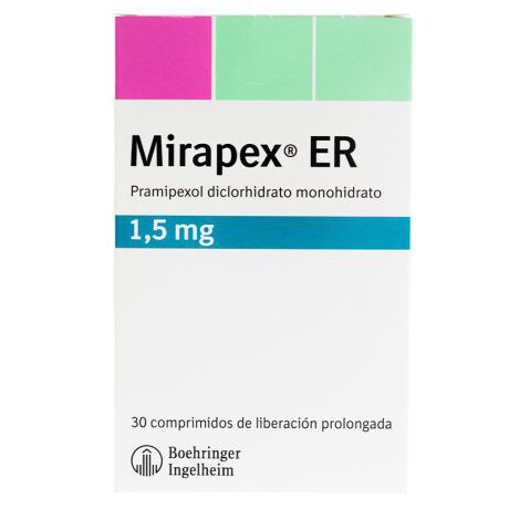 Mirapex Er 1.5 Mg 30 COM Mirapex Er 1.5 Mg 30 COM