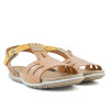 Sandalias Country de Mujer - 36781 Marron-amarillo