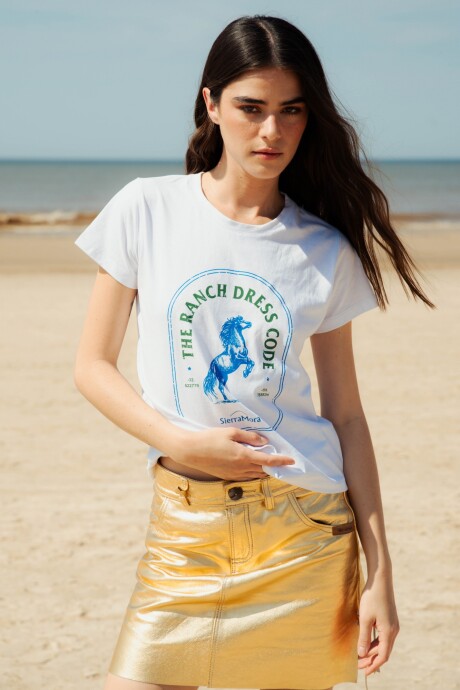 Ranch T shirt Blanco