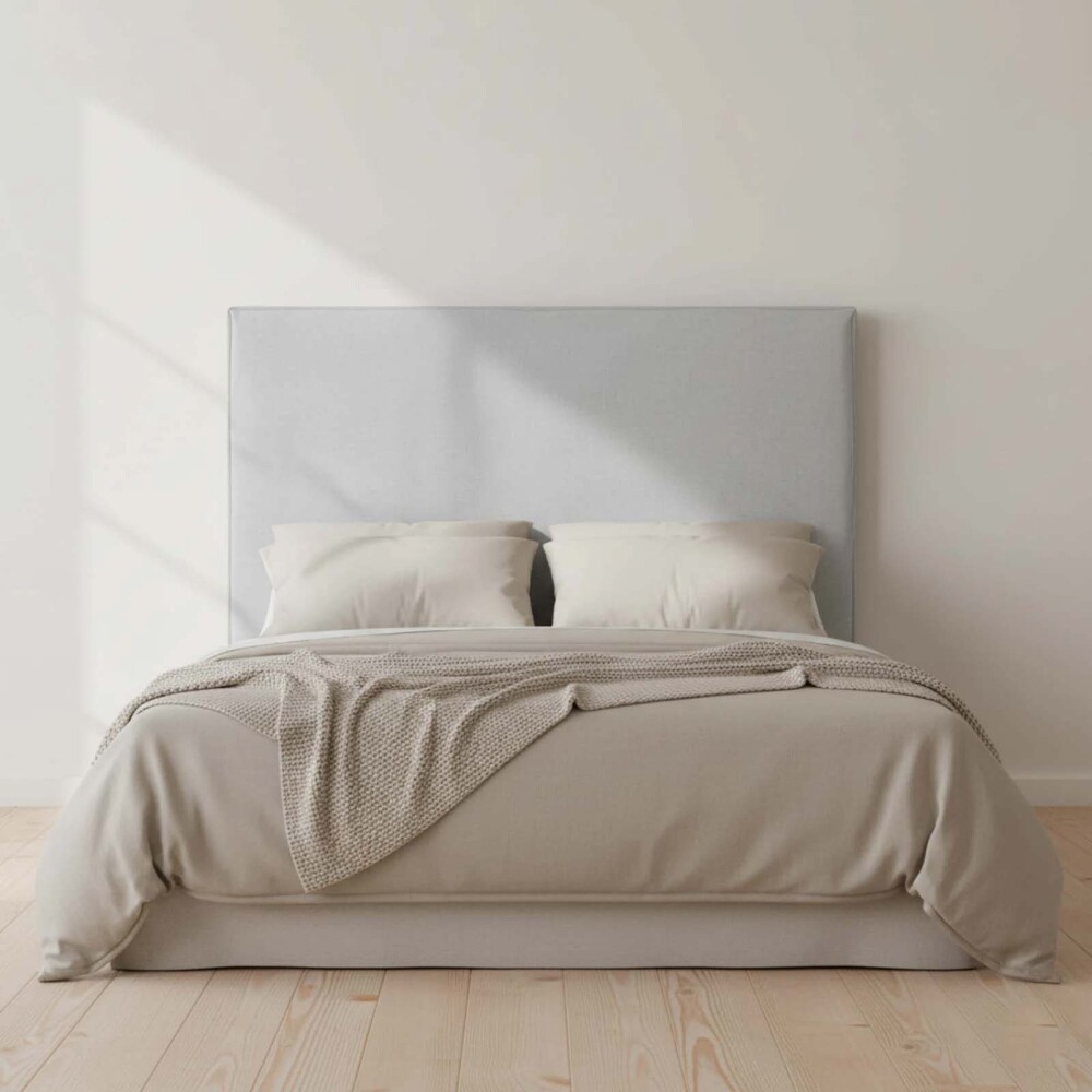 RESPALDO CON FUNDA 1 1/2 PLAZA TELA GRIS MARIA