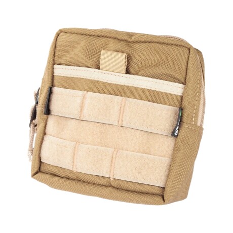 Pouch bolso porta accesorios en Cordura con sistema molle - 15x15cm Caqui